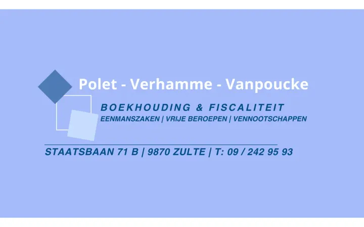 Polet Verhamme Vanpoucke, boekhouder in Zulte